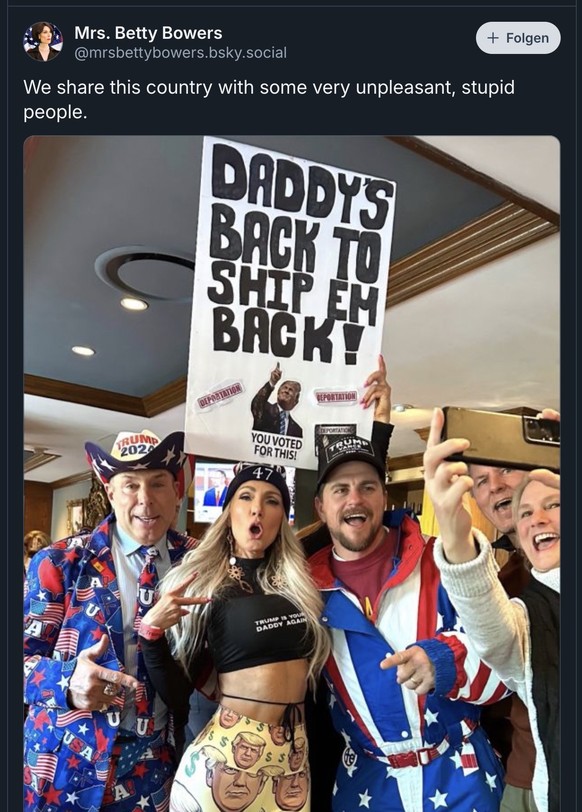 MAGA-Bewegung, irre Amerikaner