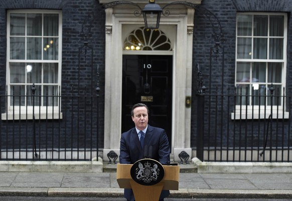 David Cameron an der Downing Street 10: «Eine der wichtigsten Entscheidungen».