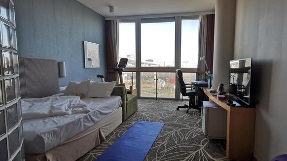 So sah das Quarantänezimmer von Patrizia Kummer damals aus.