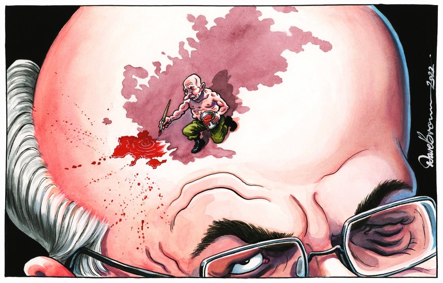 17 bitterböse Karikaturen, die Putins Krieg schonungslos beschreiben