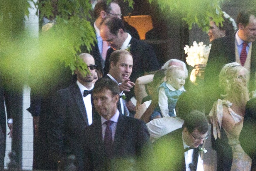 Am Hochzeitsfest: Prinz William.