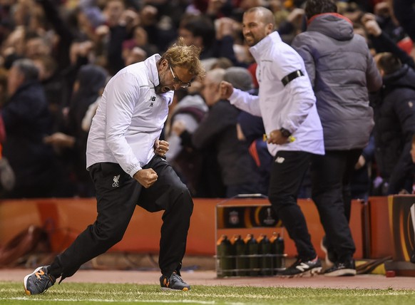 Bestes Beispiel für die Emotionen, die im Spiel waren: Liverpools Trainer Jürgen Klopp.<br data-editable="remove">