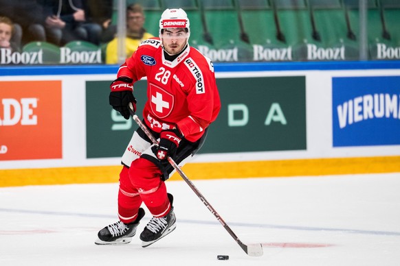 260507 Timo Meier of Schweiz during the Beijer Hockey Games game between Finland and Switzerland on May 7, 2026 in �ngelholm. Photo: Petter Arvidson / BILDBYRAN / kod PA / PA1208 ishockey Ice hockey,  ...