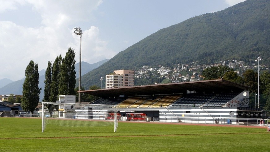 Blick ins Stadion Lido in Locarno, aufgenommen am Montag, 27. August 2007. Der Tessiner Challenge-League Klub soll in undurchsichtige Transfergeschaefte mit dem argentinischen Rekordmeister River Plat ...