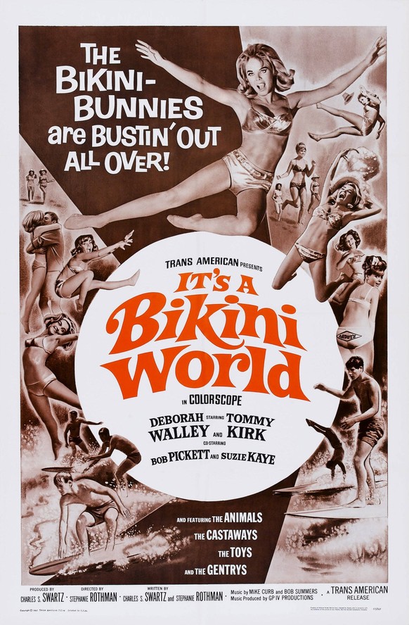 IT S A BIKINI WORLD, US poster art, 1967 Courtesy ACHTUNG AUFNAHMEDATUM GESCH�TZT PUBLICATIONxINxGERxSUIxAUTxONLY Copyright: xCourtesyxEverettxCollectionx MMDITAA EC004