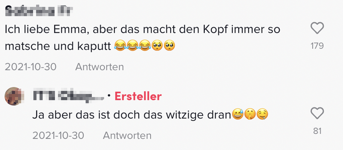 Jugendliche unterhalten sich in der Kommentarspalte über «Emma» (MDMA).