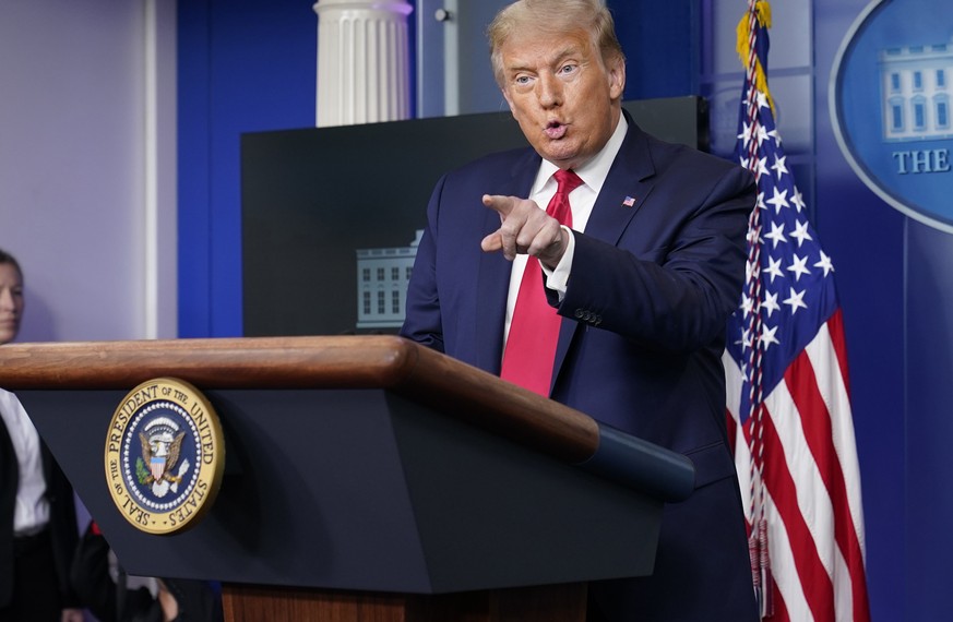 President Donald Trump speaks during a news conference at the White House in Washington, Thursday, Sept. 10, 2020. (AP Photo/Susan Walsh)
Donald Trump