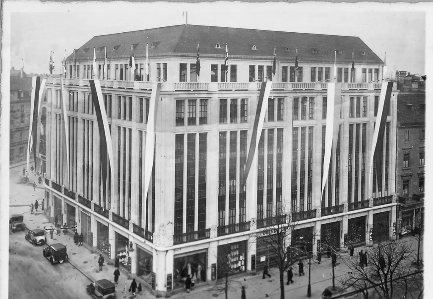 Das Kaufhaus Brann an der Zürcher Bahnhofstrasse 1929.