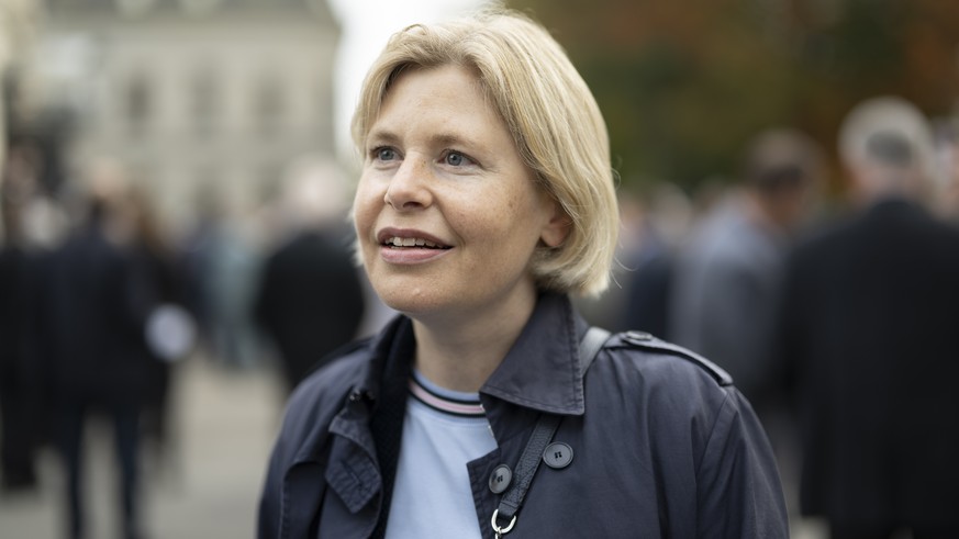Nationalraetin Esther Friedli, aufgenommen am Rande der Eroeffnung der 79. OLMA Schweizer Messe fuer Landwirtschaft und Ernaehrung, am Donnerstag, 13. Oktober 2022, in St. Gallen. Die Messe mit Gastka ...