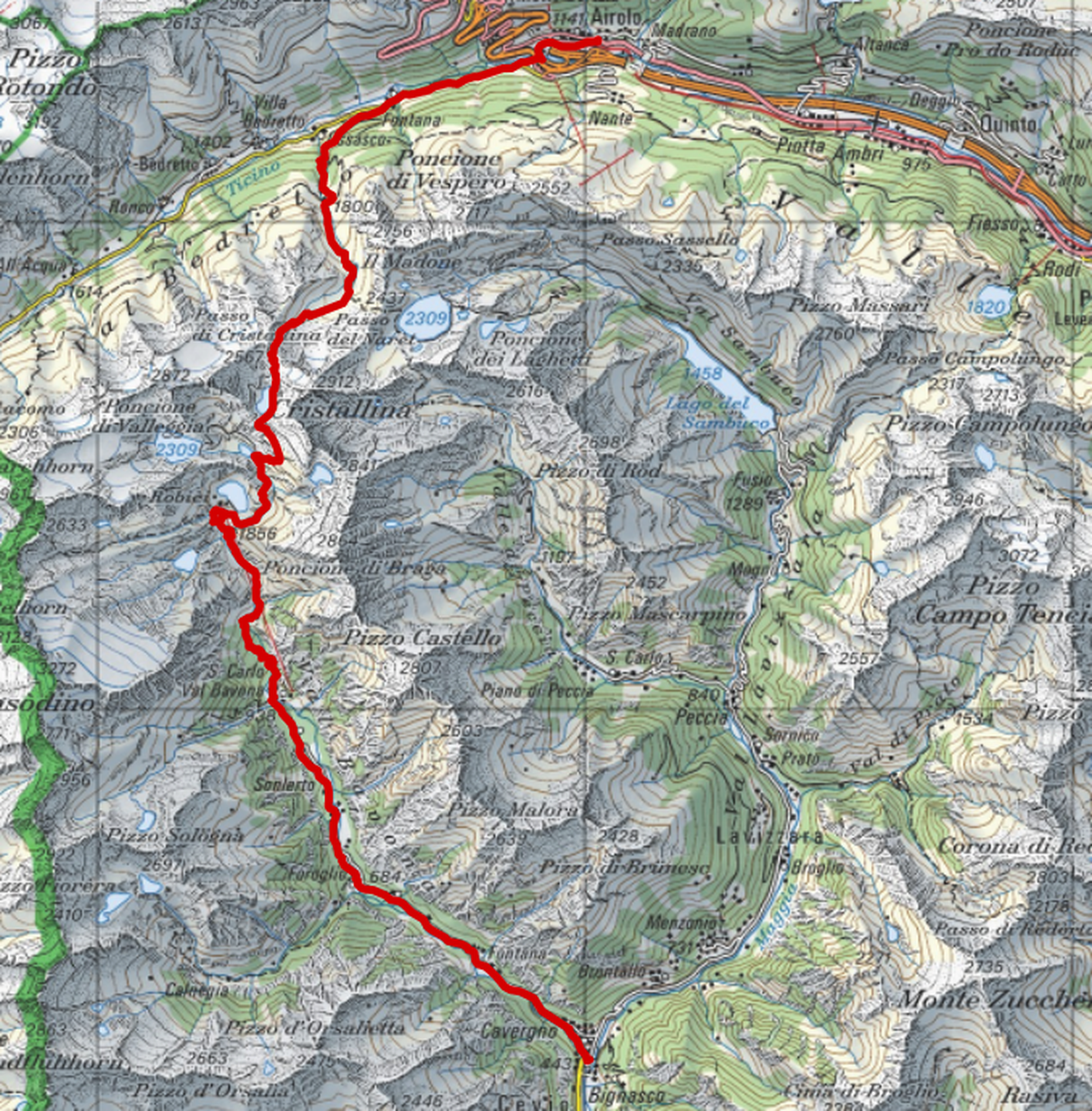Hier gibt es die detailliertere Route.