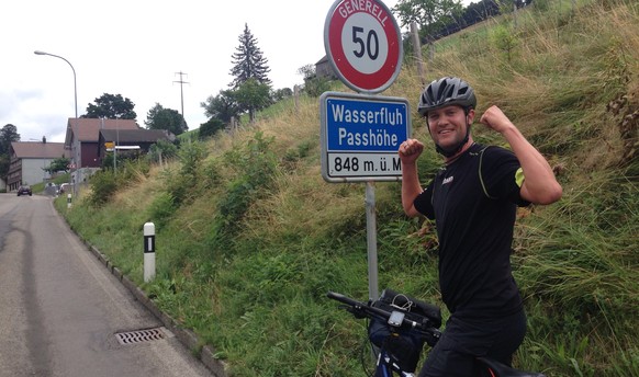 Oben auf der Wasserfluh. Dahinter geht es bald ins Appenzeller Land.