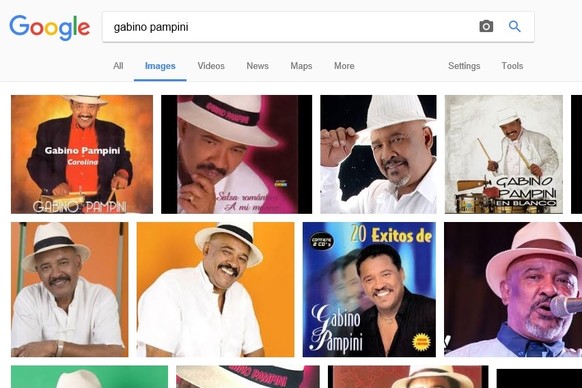 Google kennt Gabino Pampini mehr als nur ein bisschen ...