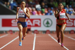 Williams (links) und Kambundji wollen sich für den Final am Freitag qualifizieren.