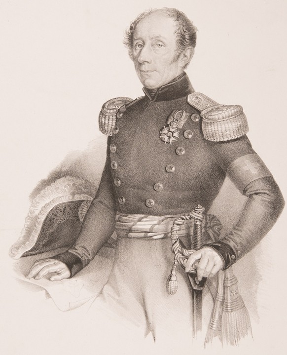 Sonderbundskrieg: General Guillaume-Henri Dufour, Oberkommandant der eidgenössischen Armee, um 1850.