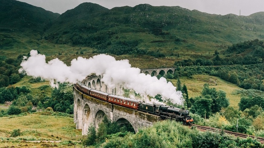 Die Strecke, die der «Hogwarts Express» befährt, ist etwas mehr als 70 Kilometer lang.
