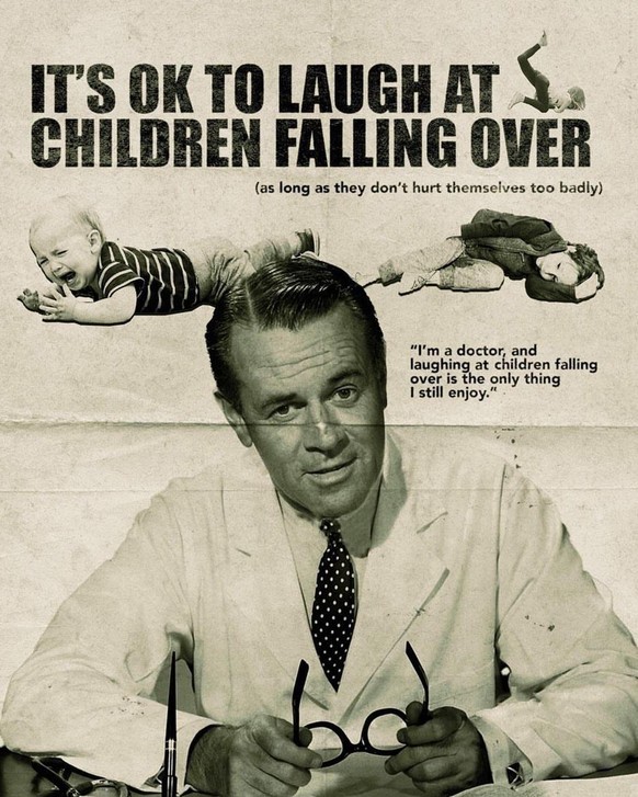 Müde oder miesepetrig? Schnell, schau dir diese 26 lustigen Fails an!\nSensation 1: Antwort auf „Lachen wir über Kinder?“ -Frage gefunden. Ab heute dürfen das die Fail-Dienstager:innen gar auf ärztlic ...