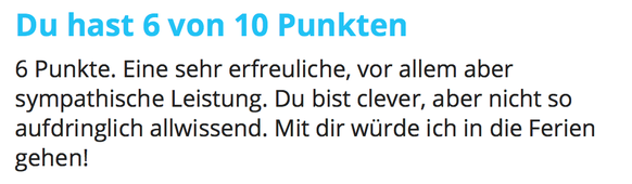 Mit dem Frühling spriessen bei Huber auch die Synapsen. Hier kommt dein Lieblingsquiz!
meine neue profilbeschreibung bei tinder