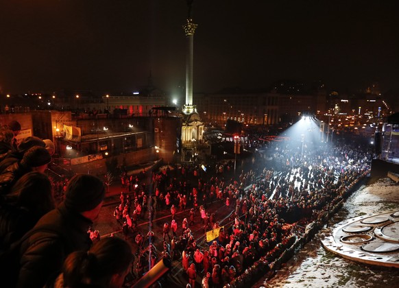 Gedenkveranstaltung am 19. Februar 2015 zu Ehren der Toten der Maidan-Revolution.