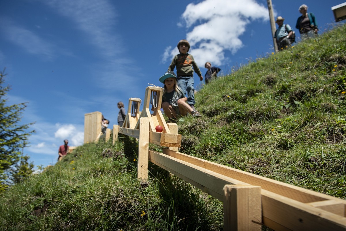 Kugelbahn Charmey Wanderungen Familien Kinder Schweiz Rauszeit
