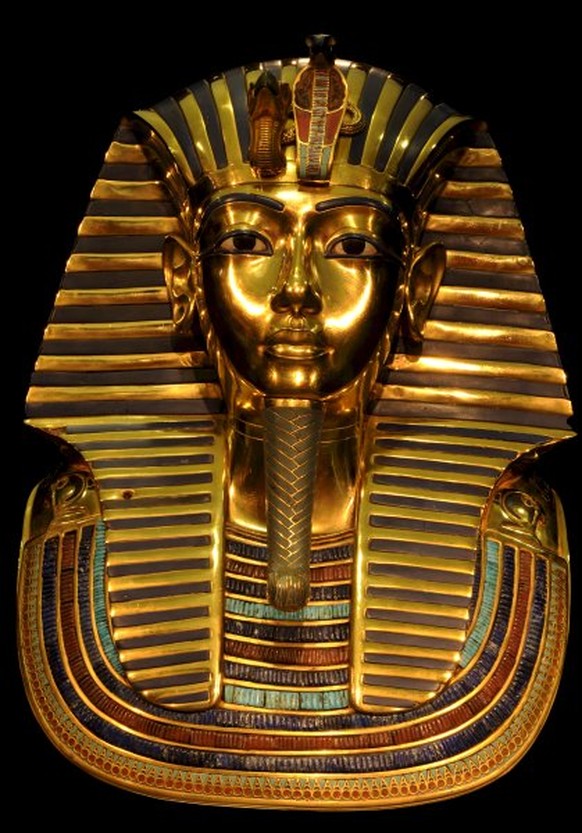 Weltbekannt: Die prunkvolle Totenmaske des Pharaos.&nbsp;<br data-editable="remove">