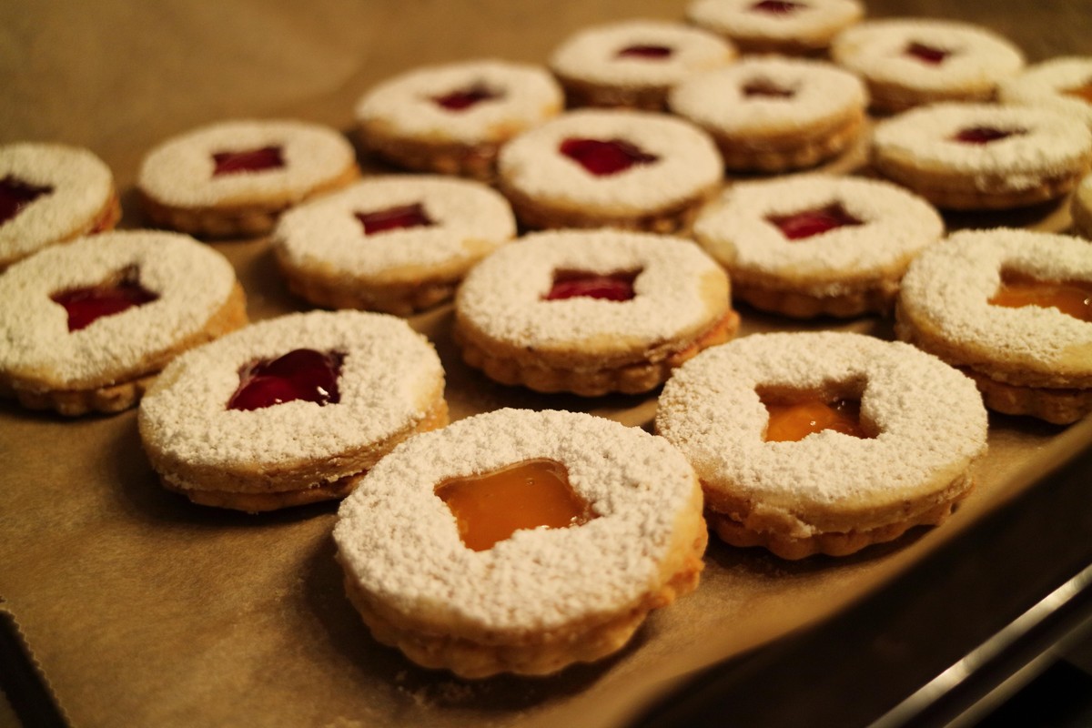 Spitzbuben, Weihnachtskekse, Weihnachten, Plätzchen, Guetzli