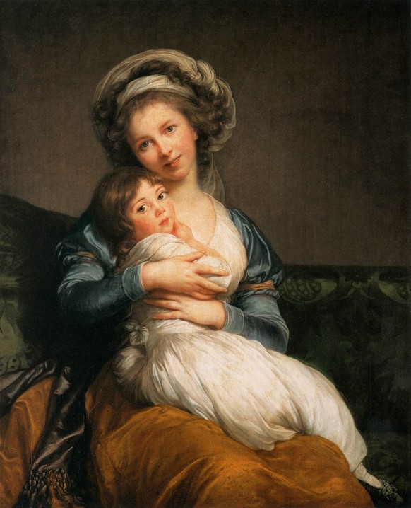 Die Frau, die sich lächelnd darstellte und damit einen Skandal heraufbeschwörte: Madame&nbsp;Vigée-Lebrun auf einem Selbstporträt mit ihrer Tochter, 1787.