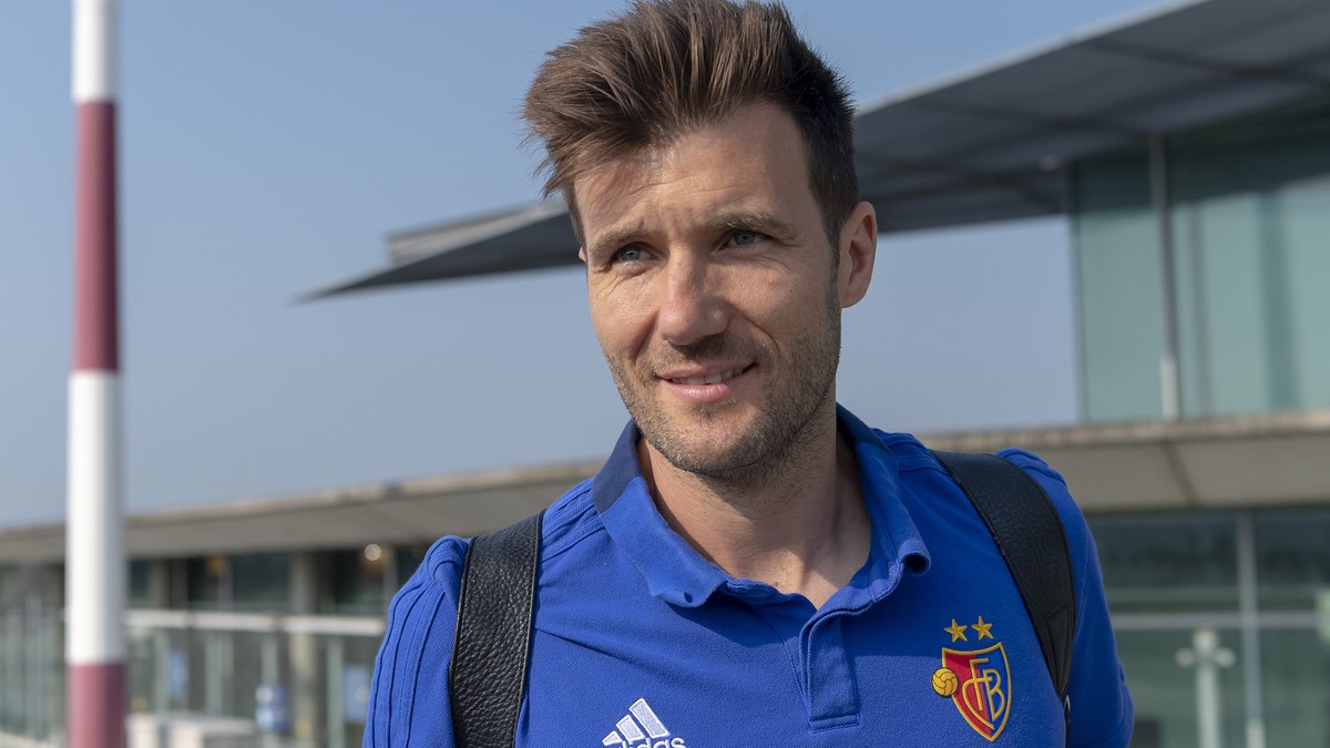 Basel's head coach Raphael Wicky upon his departure the day before the UEFA Champions League second qualifying round first leg match between Greece's PAOK FC and Switzerland's FC Basel  ...