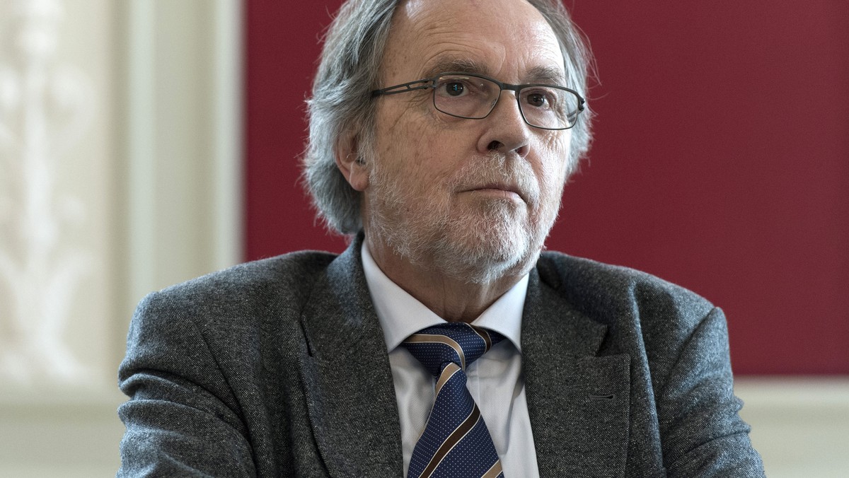 Dick Marty, Ex-Staenderat FDP aeussert sich zum Thema Schweizer Recht vor Voelkerrecht im Zusammenhang mit der Europaeischen Menschenrechtskonvetion (EMRK) am Donnerstag, 15. Mai 2014 in Bern. (KEYSTO ...