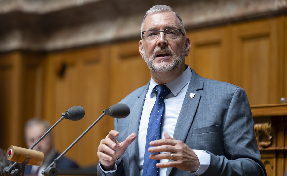 Hans-Peter Portmann, FDP-ZH, spricht waehrend der Sommersession der Eidgenoessischen Raete, am Mittwoch, 29. Mai 2024 im Nationalrat in Bern. (KEYSTONE/Anthony Anex)