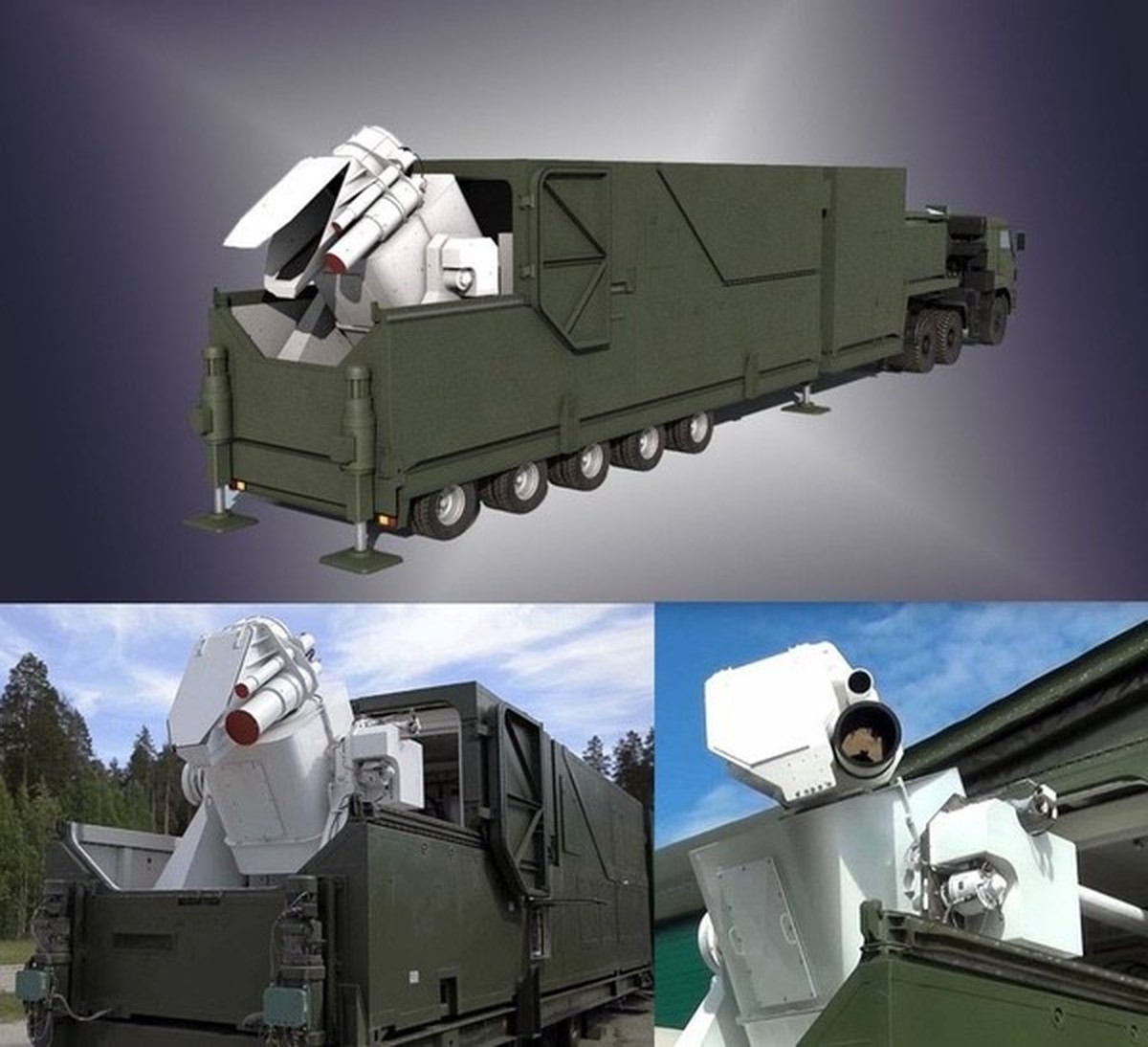 Le système laser mobile russe Pereswet.