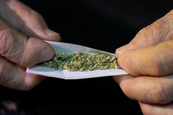 Miguel Laboy rolls a joint Friday, Nov. 14, 2025, in Brookline, Mass. (AP Photo/Robert F. Bukaty)
Cannabis Use Disorder Users