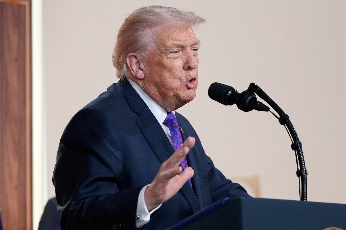 President Donald Trump speaks about TrumpRx in the South Court Auditorium in the Old Eisenhower Executive Office Building on the White House campus, Thursday, Feb. 5, 2026, in Washington. (AP Photo/Al ...