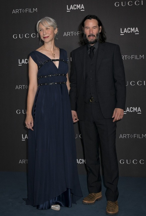 Keanu Reeves und Alexandra Grant auf dem roten Teppich