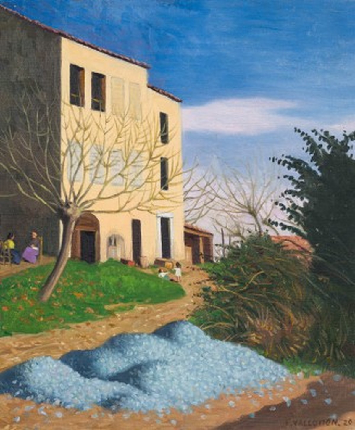 «Maisons au soleil, cailloux bleus»