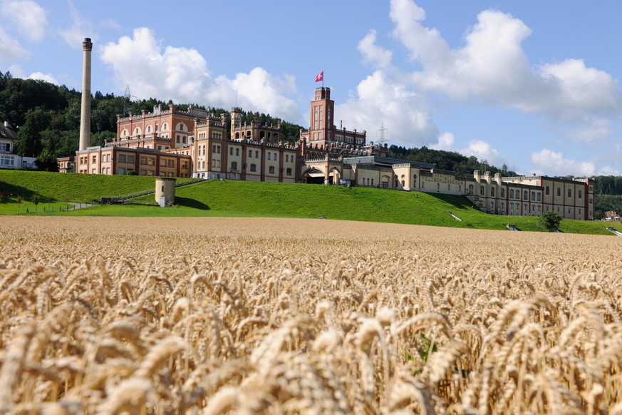 HANDOUT - Heizen mit Bier - Das Feldschloesschen-Gebaeude fotografiert anlaesslich der Einweihung Waermeverbund Rheinfelden Mitte, am 26. September 2014, in Rheinfelden. (PHOTOPRESS/Stefan Bienz)