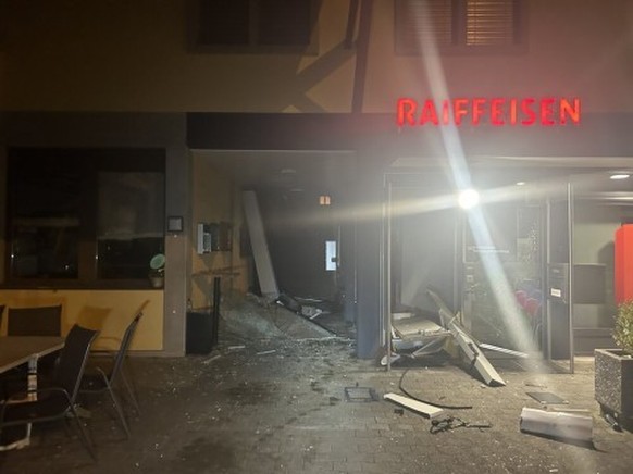 Bankomat-Sprenung in Kuettingen Aargau