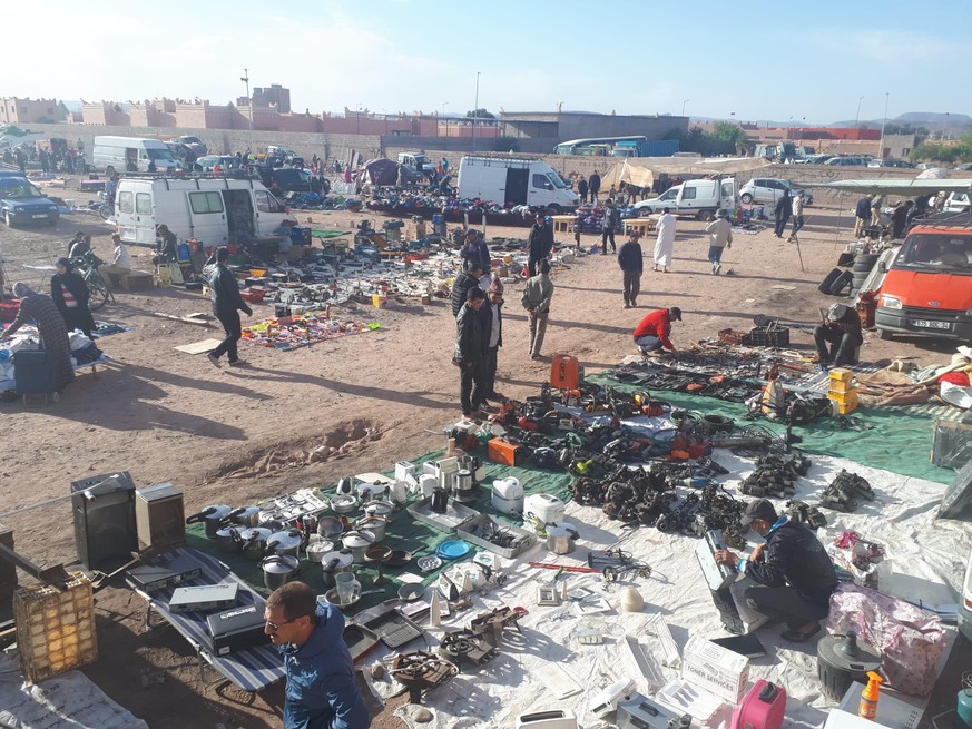 Jules Trümpler, einziger Schweizer: Markt Ouarzazate