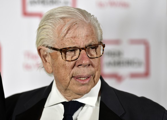 FILE - Journalist Carl Bernstein attends the 2018 PEN Literary Gala in New York on May 22, 2018. Bernstein took to Twitter to specifically ���out��� 21 Republican senators that he says have privately  ...