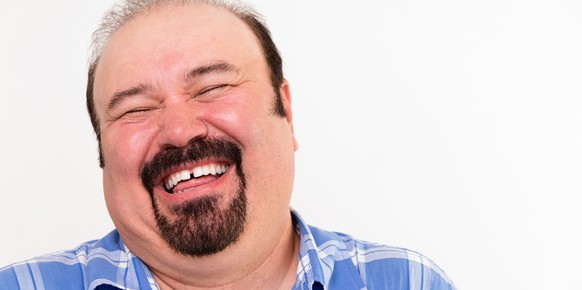 Lachen ist kein Mittel gegen Übergewicht.