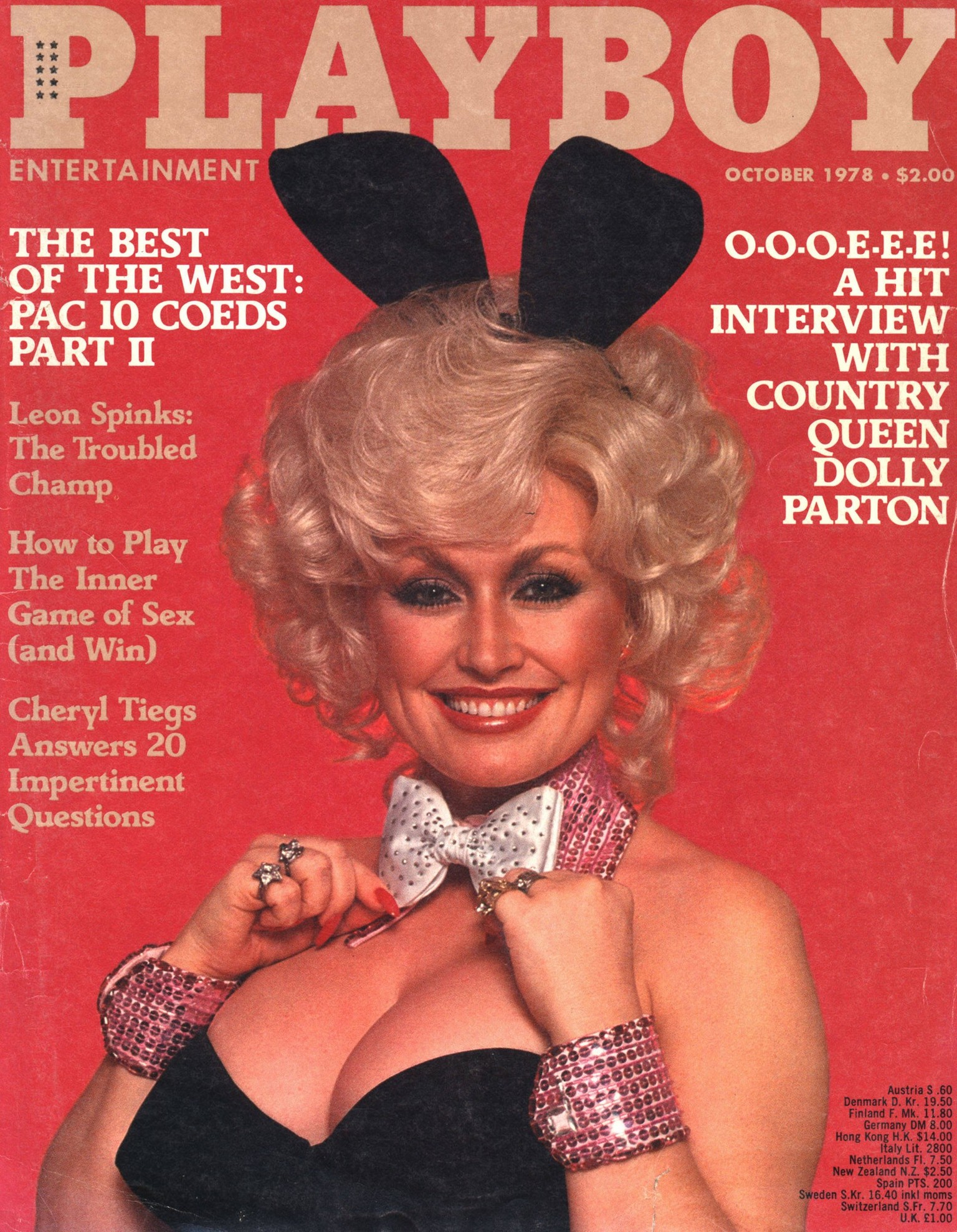 Dolly Parton Playboy Cover Oct 01, 1978 Los Angeles, CA, USA Singer DOLLY PARTON was featured on the October 1978 cover of Playboy magazine.. Copyright: xHarryxLangdon/Playboyx