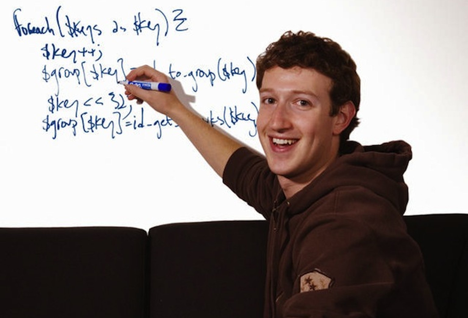 Der Facebook-Gründer Mark Zuckerberg in seiner klassischen Hoodie-Montur.
