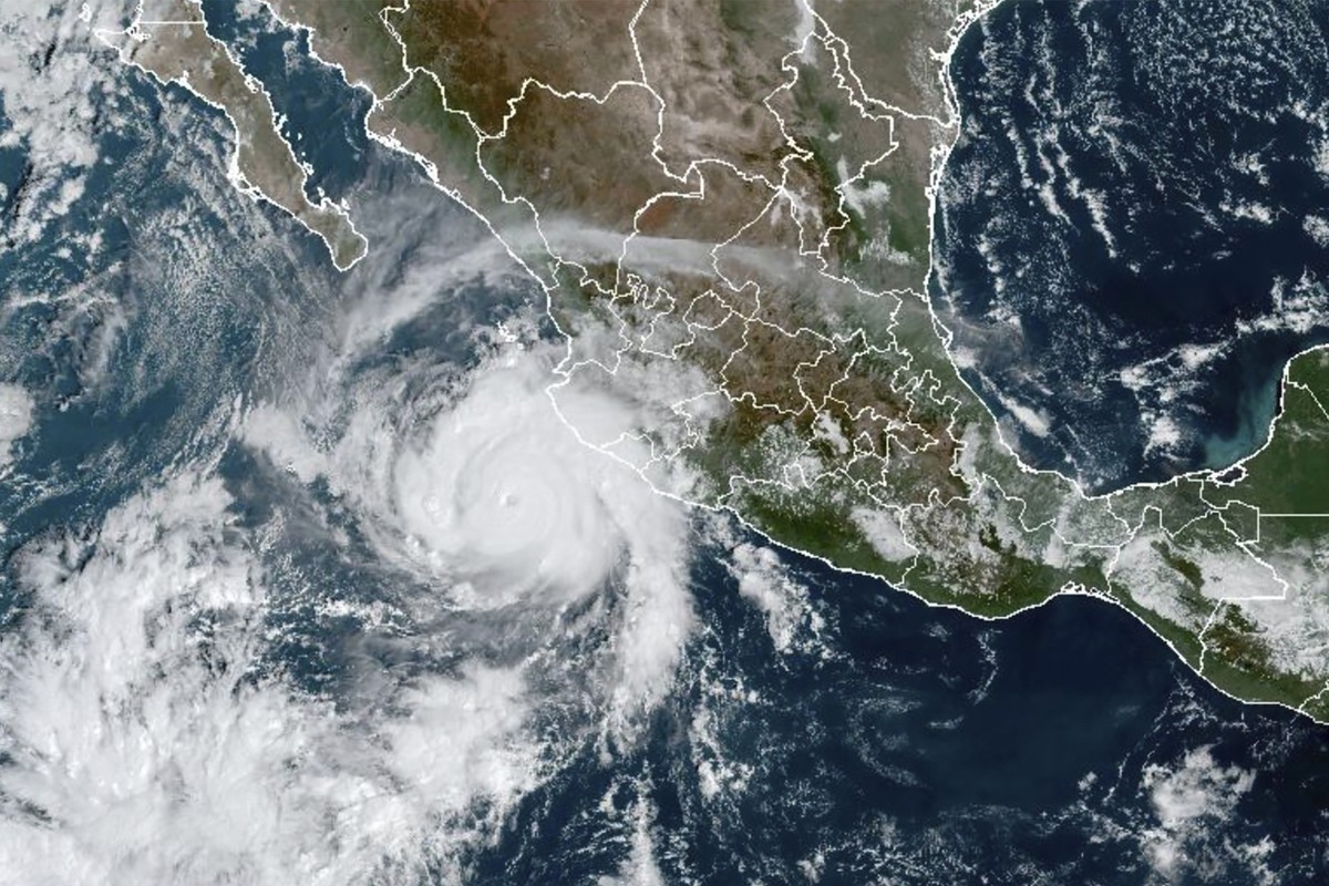 This satellite image taken at 15:30 UTC and provided by NOAA shows Hurricane Roslyn approaching the Pacific coast of Mexico, Saturday, Oct. 22, 2022. Roslyn grew to Category 4 force on Saturday as it  ...