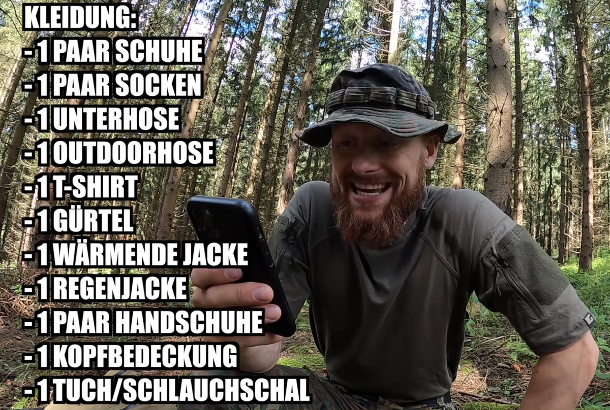 Jeder Teilnehmer hat auch ein Erste-Hife-Set dabei, um für medizinische Notfälle gerüstet zu sein.