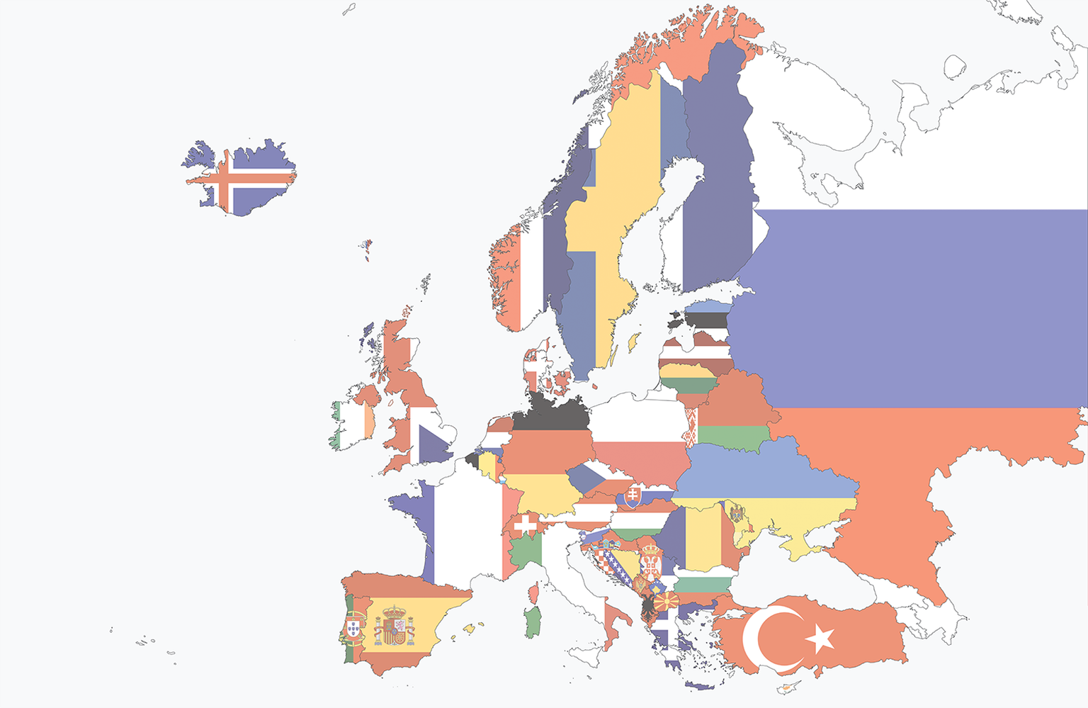 Die Fahnen Europas kennen wir alle, aber wie sieht's mit den ersten Worten der Nationalhymne aus?