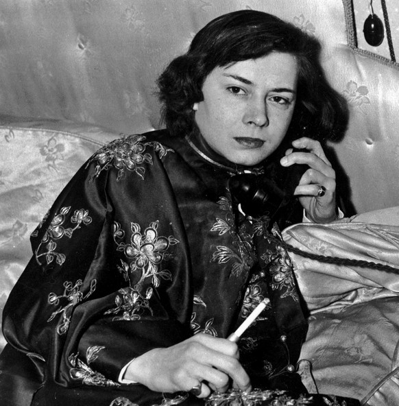 Patricia Highsmith 1951, im Jahr, als «Strangers on a Train» in die Kinos kommt.