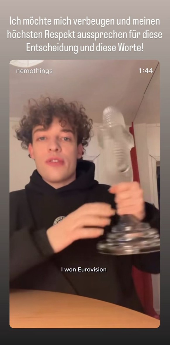 Gülsha Adilji drückt ihre Meinung in ihrer Instagram-Story aus.