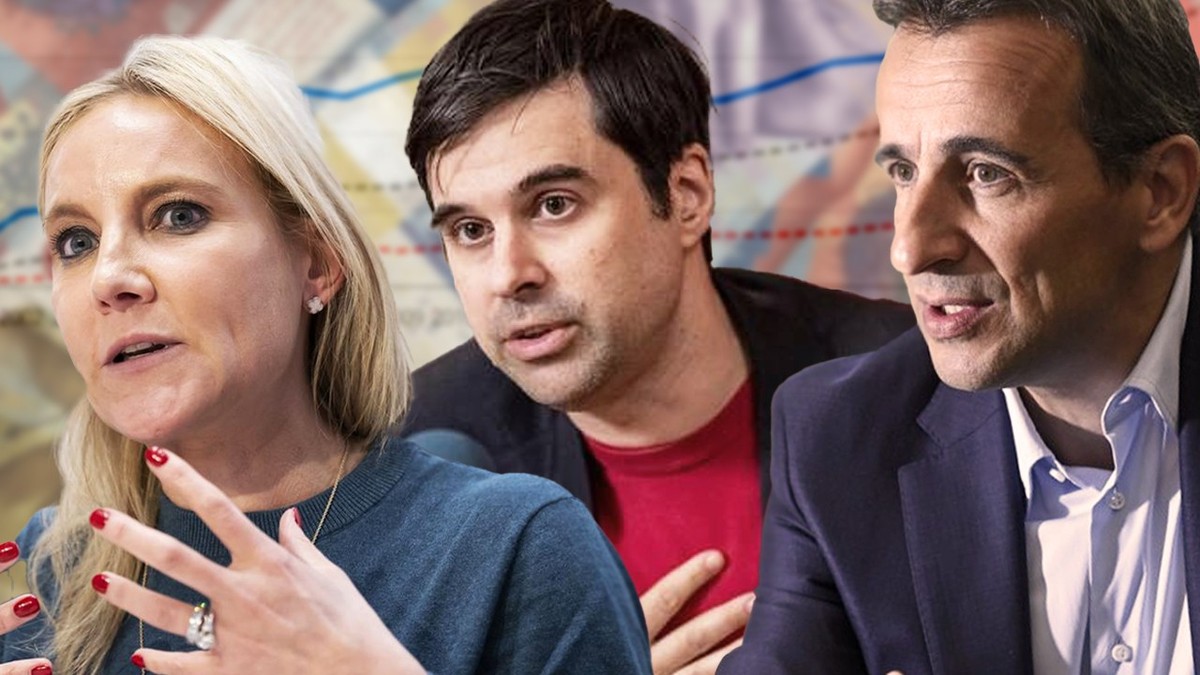Céline Amaudruz (UDC), Samuel Bendahan (PS) et Sidney Kamerzin (Le Centre).