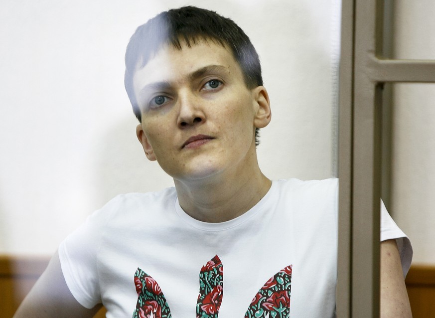 Nadeschda Sawtschenko&nbsp;war im März von einem russischen Gericht zu 22 Jahren Haft verurteilt worden.