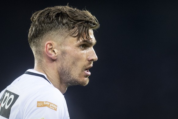 Zuerichs Joel Untersee, im Fussball Halbfinale des Helvetia Schweizer Cups zwischen dem FC Zuerich und dem FC Basel im Letzigrund, am Donnerstag, 25. April 2019 in Zuerich. (KEYSTONE/Melanie Duchene)