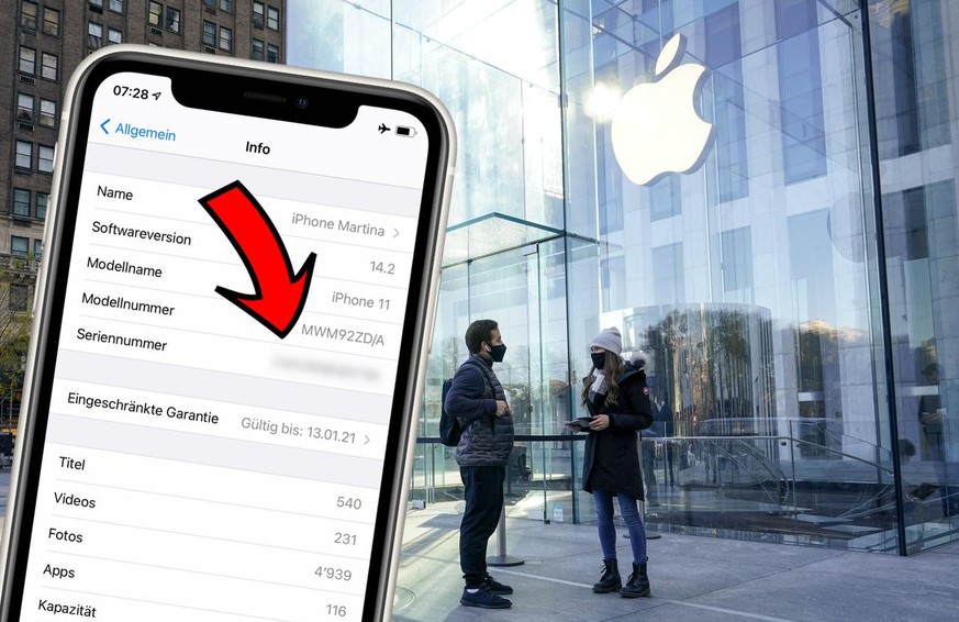 An Apple Store associate, right, wears a face mask as she helps a Black Friday shopper outside their store along Fifth Avenue, Friday, Nov. 27, 2020, in New York. (AP Photo/Mary Altaffer)